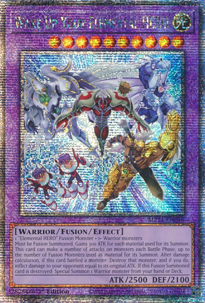 Wake Up Your Elemental HERO MP24-EN018 - (QCSR)-Kantocards