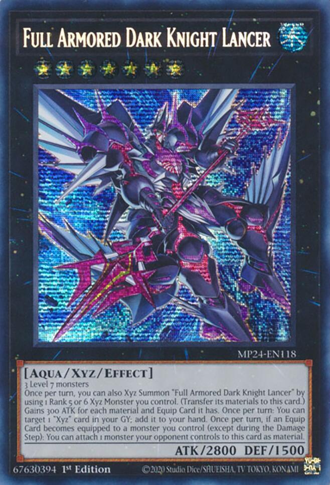 Full Armored Dark Knight Lancer MP24-EN118 - (PSR)-Kantocards