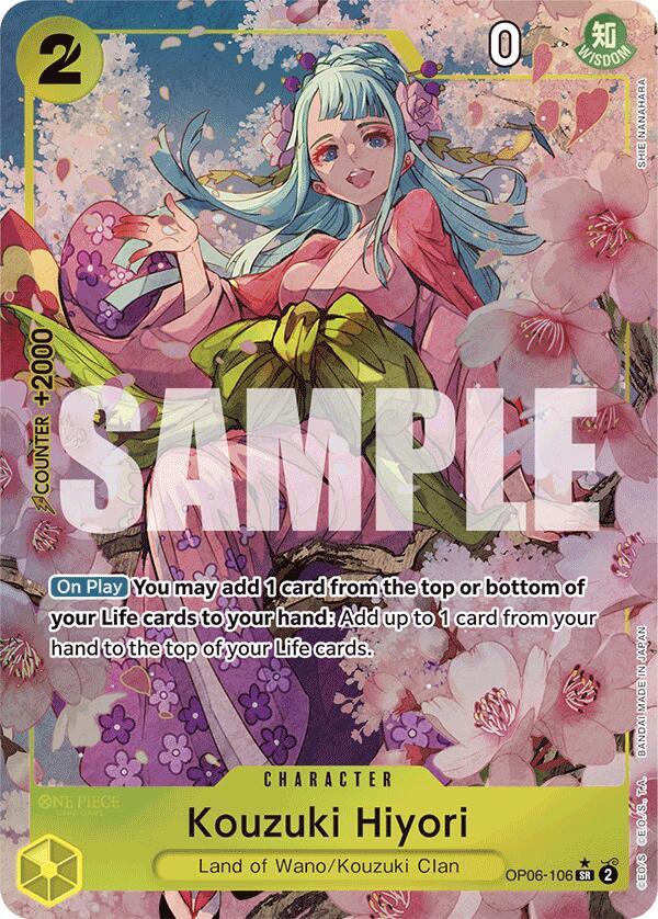 Kouzuki Hiyori - OP06-106 - Super Parallel - Super Rare-Kantocards