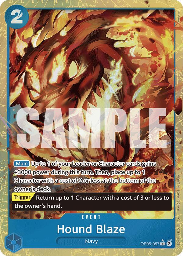 Hound Blaze - OP05-057 - Super Parallel - Rare-Kantocards