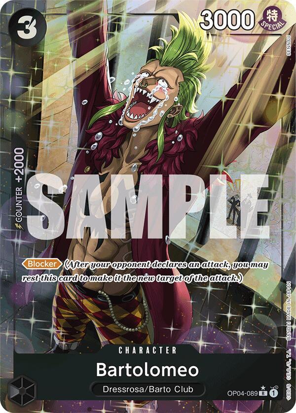 Bartolomeo - OP04-089 - Super Parallel - Rare-Kantocards