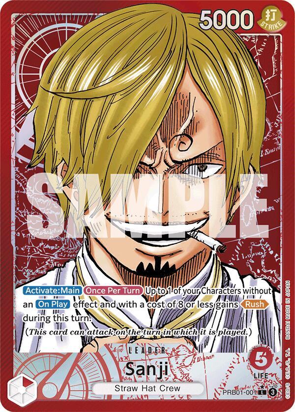Sanji - PRB01-001 - Super Parallel - Leader-Kantocards