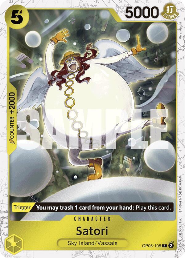 Satori - OP05-105 - Pirate Flag Foil - Rare-Kantocards