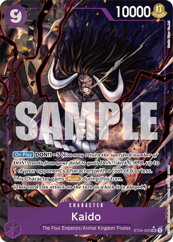 Kaido - ST04-003 - Super Parallel - Super Rare-Kantocards