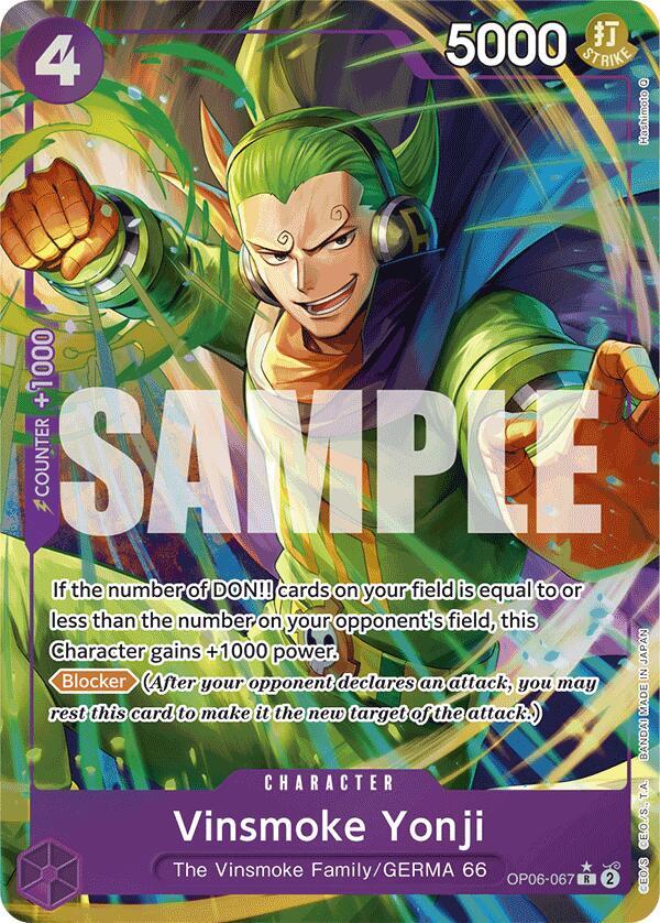 Vinsmoke Yonji - OP06-067 - Super Parallel - Rare-Kantocards