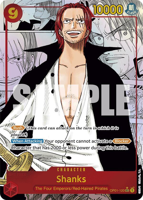 Shanks - OP01-120 - Super Parallel - Manga Rare-Kantocards