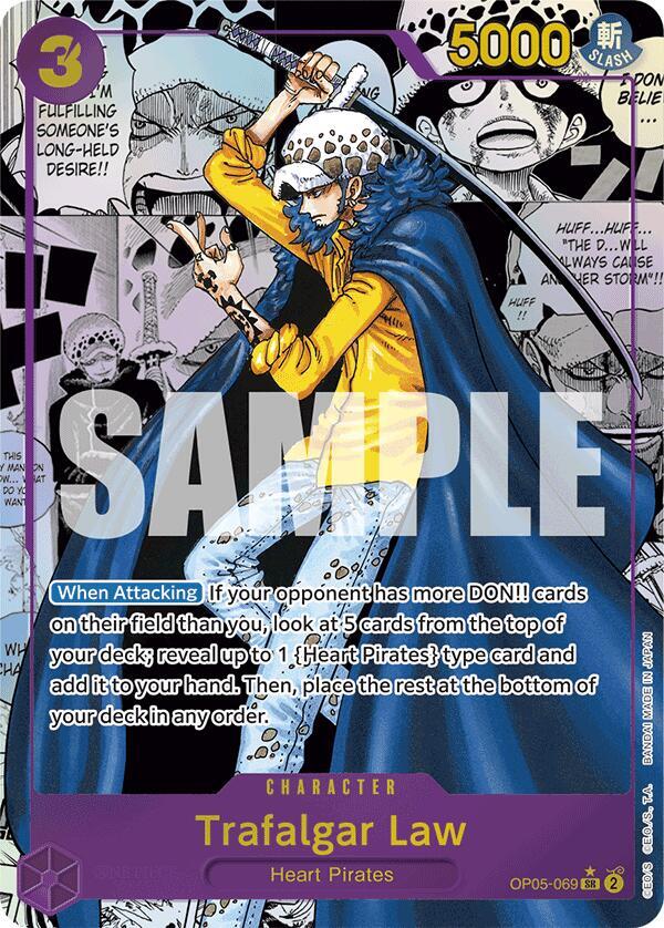 Trafalgar Law - OP05-069 - Super Parallel - Manga Rare-Kantocards
