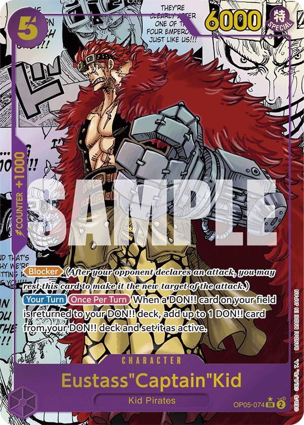Eustass"Captain"Kid - OP05-074 - Super Parallel - Manga Rare-Kantocards