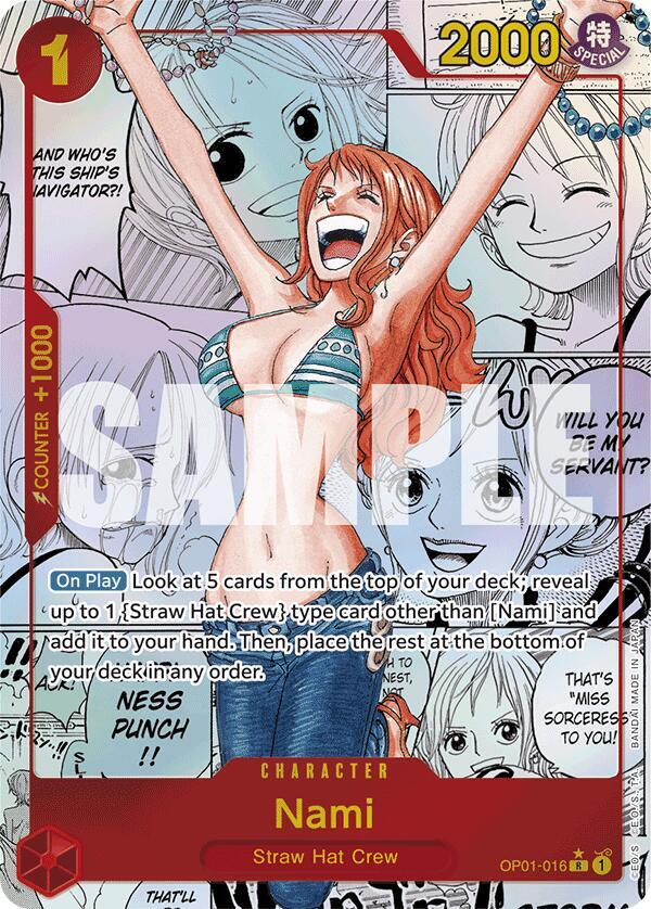Nami - OP01-016 - Super Parallel - Manga Rare-Kantocards
