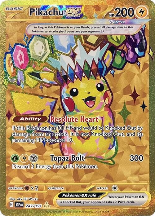 Pikachu ex 247/191 - Hyper Rare-Kantocards