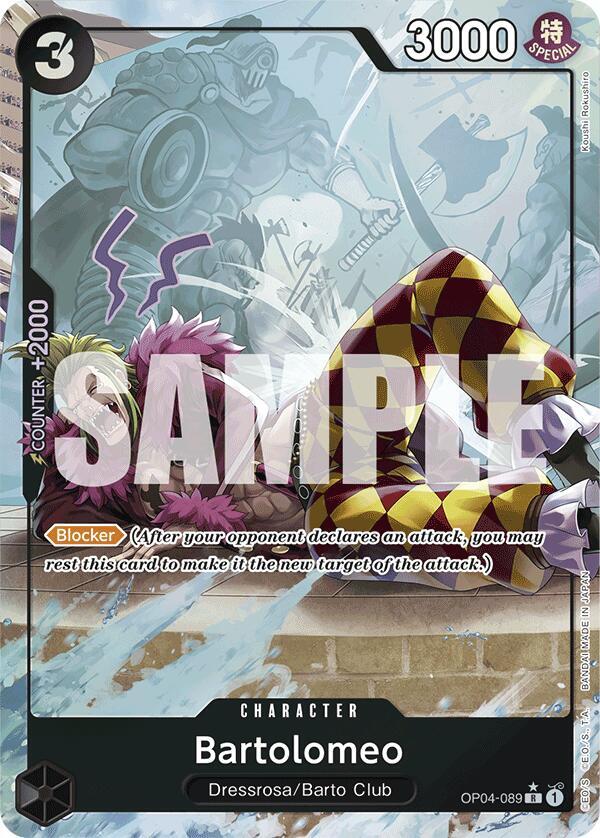 Bartolomeo - OP04-089 - Full Art - Rare-Kantocards