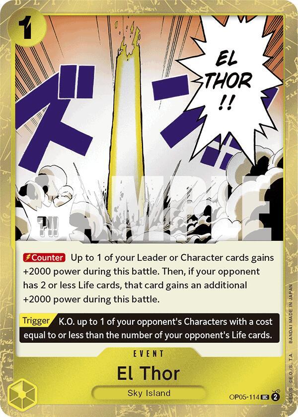 El Thor - OP05-114 - Pirate Flag Foil - Uncommon-Kantocards