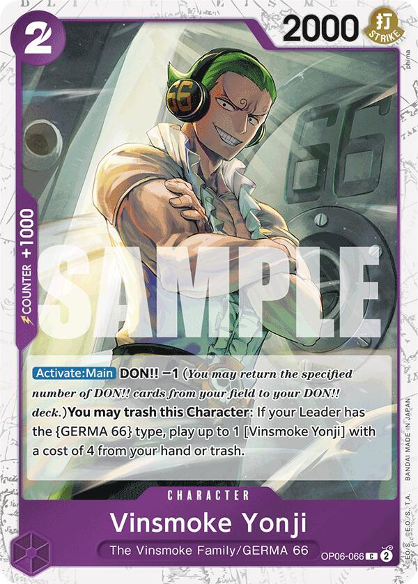 Vinsmoke Yonji - OP06-066 - Pirate Flag Foil - Common-Kantocards