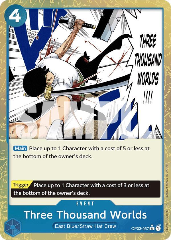 Three Thousand Worlds - OP03-057 - Textured Foil - Rare-Kantocards