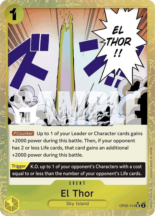 El Thor - OP05-114 - Textured Foil - Uncommon-Kantocards