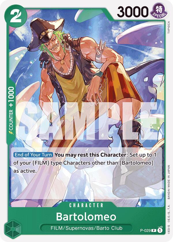 Bartolomeo - P-029 - The Best Reprint - Promo-Kantocards