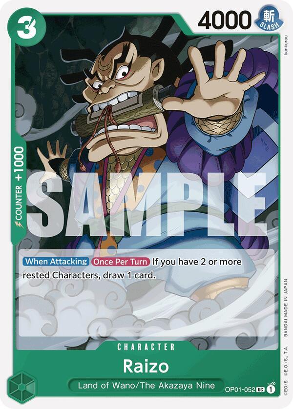 Raizo - OP01-052 - The Best Reprint - Uncommon-Kantocards