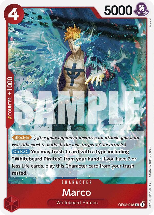 Marco - OP02-018 - The Best Reprint - Rare-Kantocards