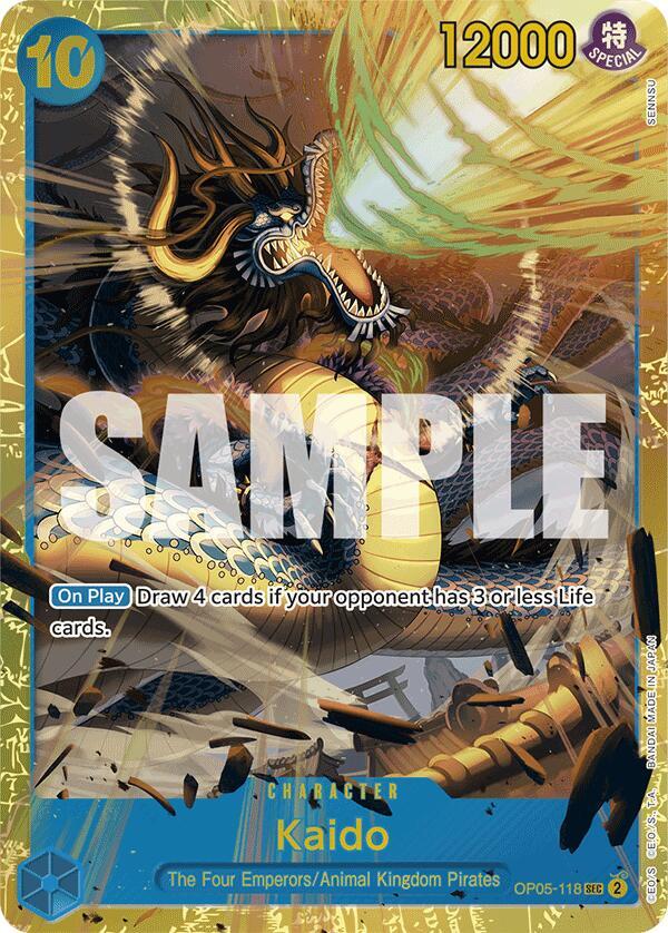 Kaido - OP05-118 - The Best Reprint - Secret Rare-Kantocards