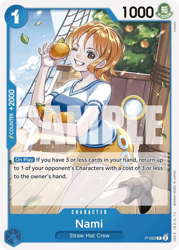Nami - P-053 - The Best Reprint - Promo-Kantocards