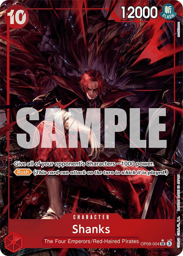 Shanks - OP09-004 - Super Parallel - Super Rare-Kantocards
