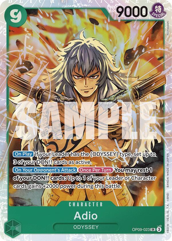 Adio - OP09-023 - Super Rare-Kantocards
