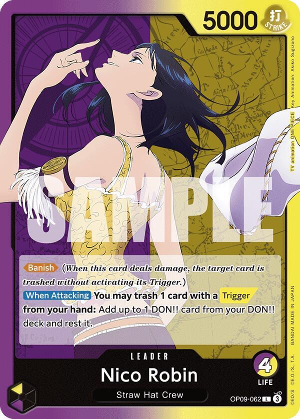 Nico Robin - OP09-062 - Leader-Kantocards