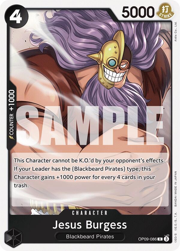Jesus Burgess - OP09-086 - Rare-Kantocards