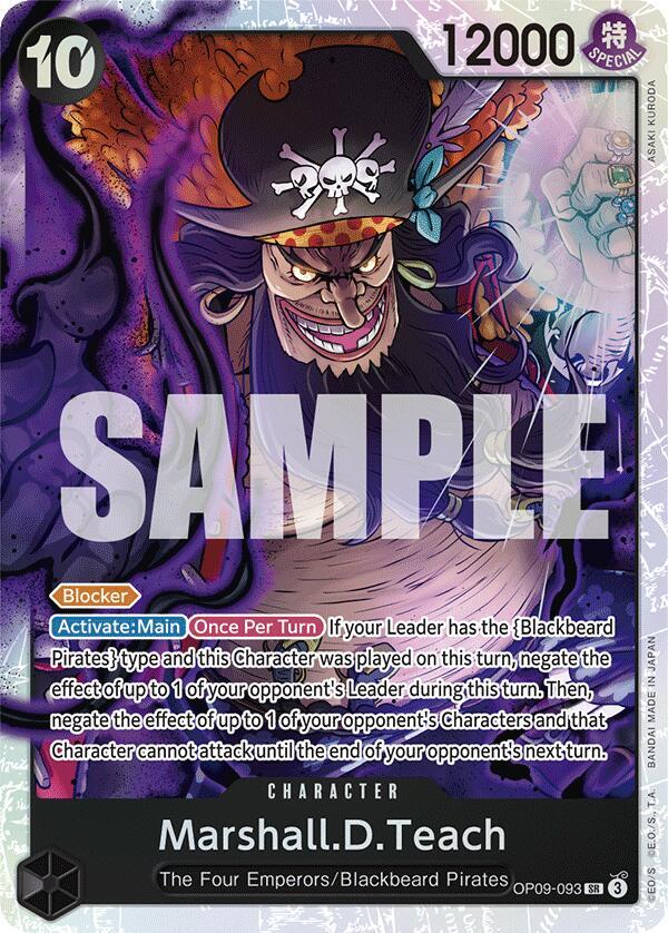 Marshall.D.Teach - OP09-093 - Super Rare-Kantocards