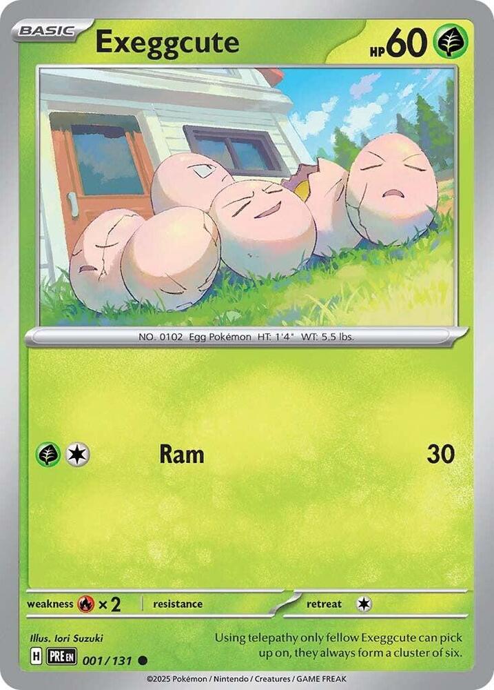 Exeggcute 001/131 - Common - Reverse Holo-Kantocards