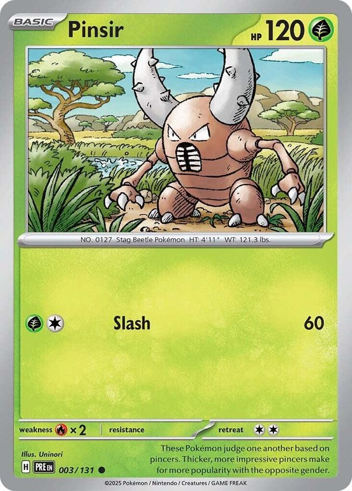 Pinsir 003/131 - Common -Kantocards