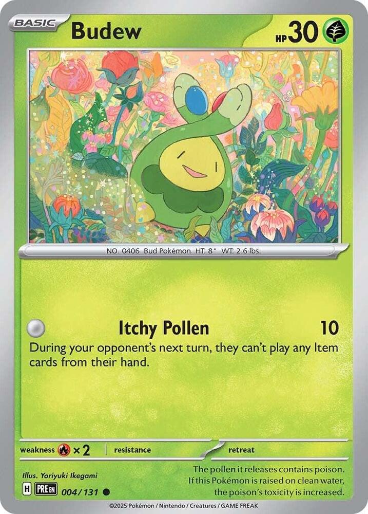 Budew 004/131 - Common - Reverse Holo-Kantocards