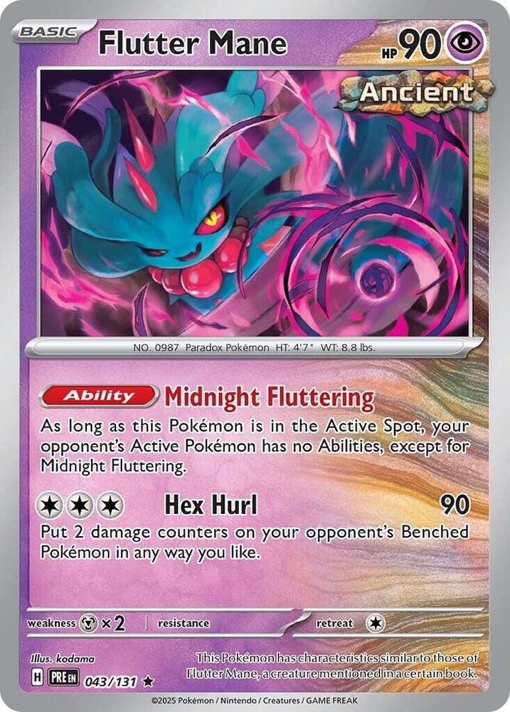 Flutter Mane 043/131 - Rare - Holo-Kantocards