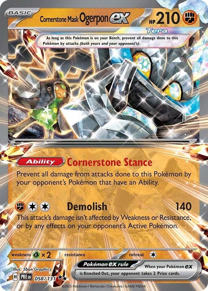 Cornerstone Mask Ogerpon ex 058/131 - Double Rare -Kantocards