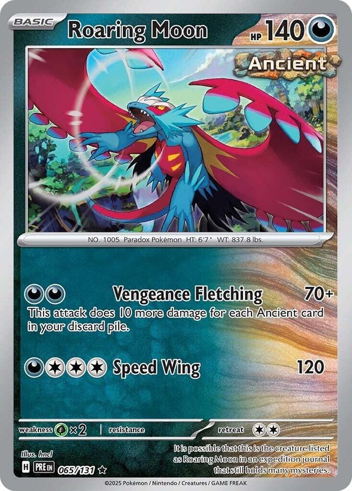 Roaring Moon 065/131 - Rare - Reverse Holo-Kantocards