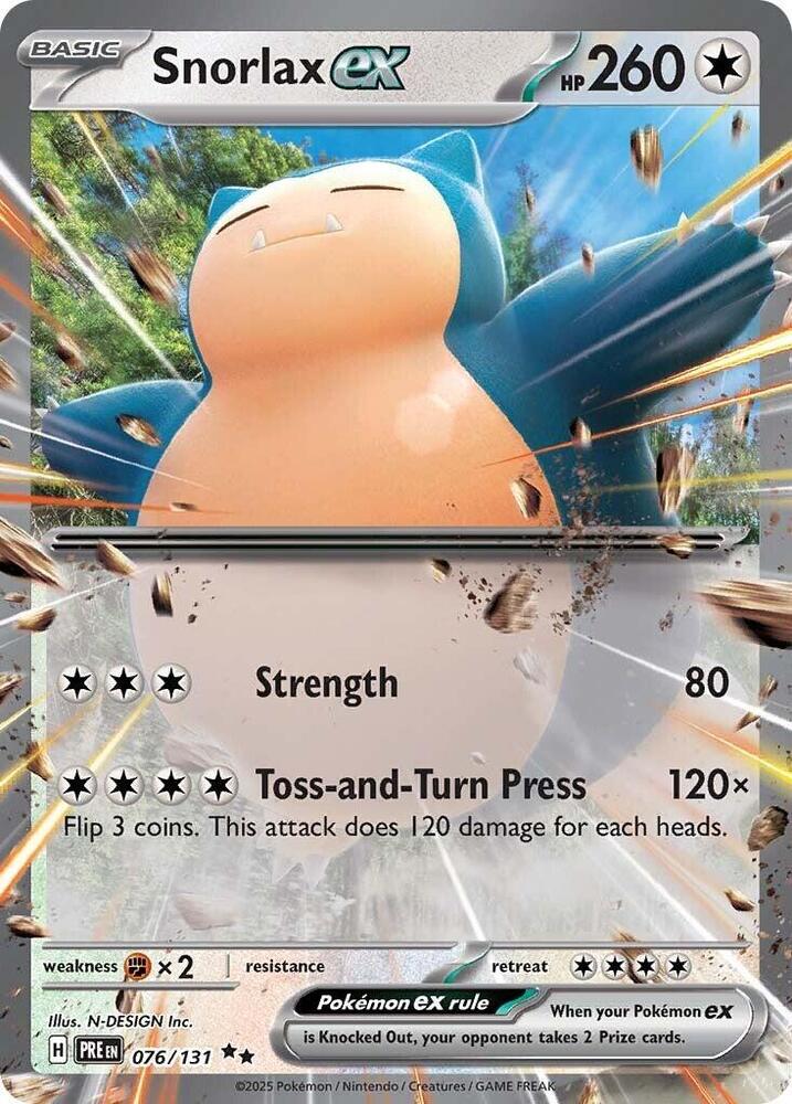 Snorlax ex 076/131 - Double Rare -Kantocards