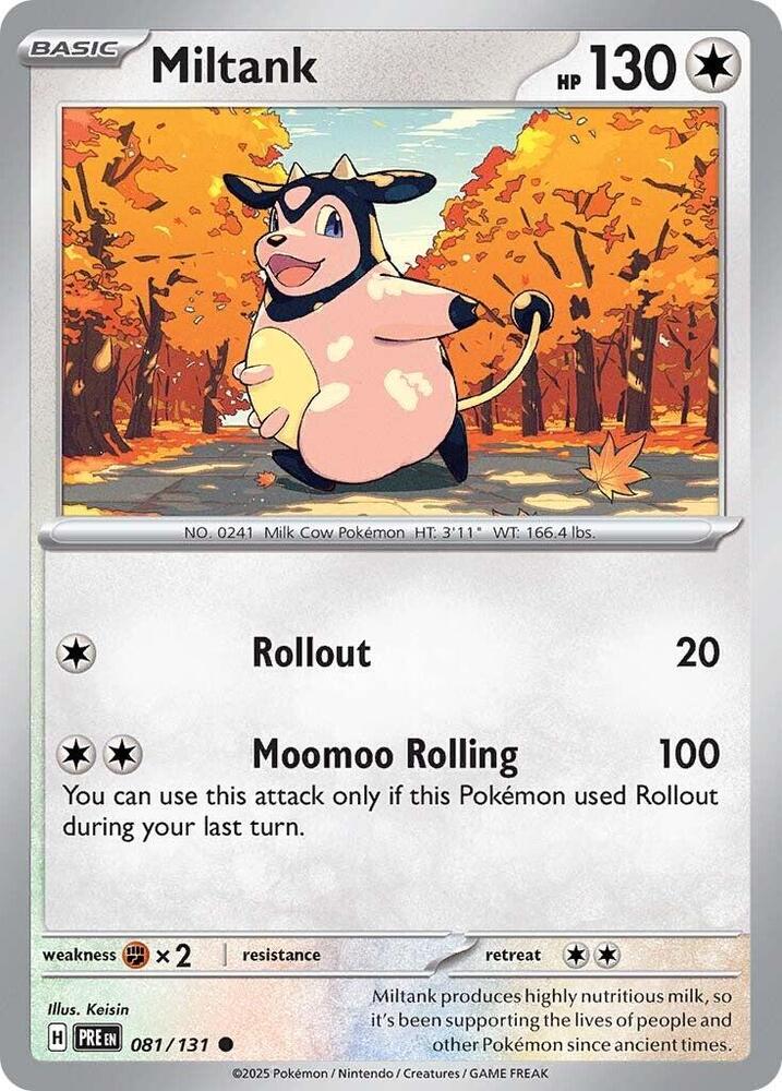 Miltank 081/131 - Common - Reverse Holo-Kantocards