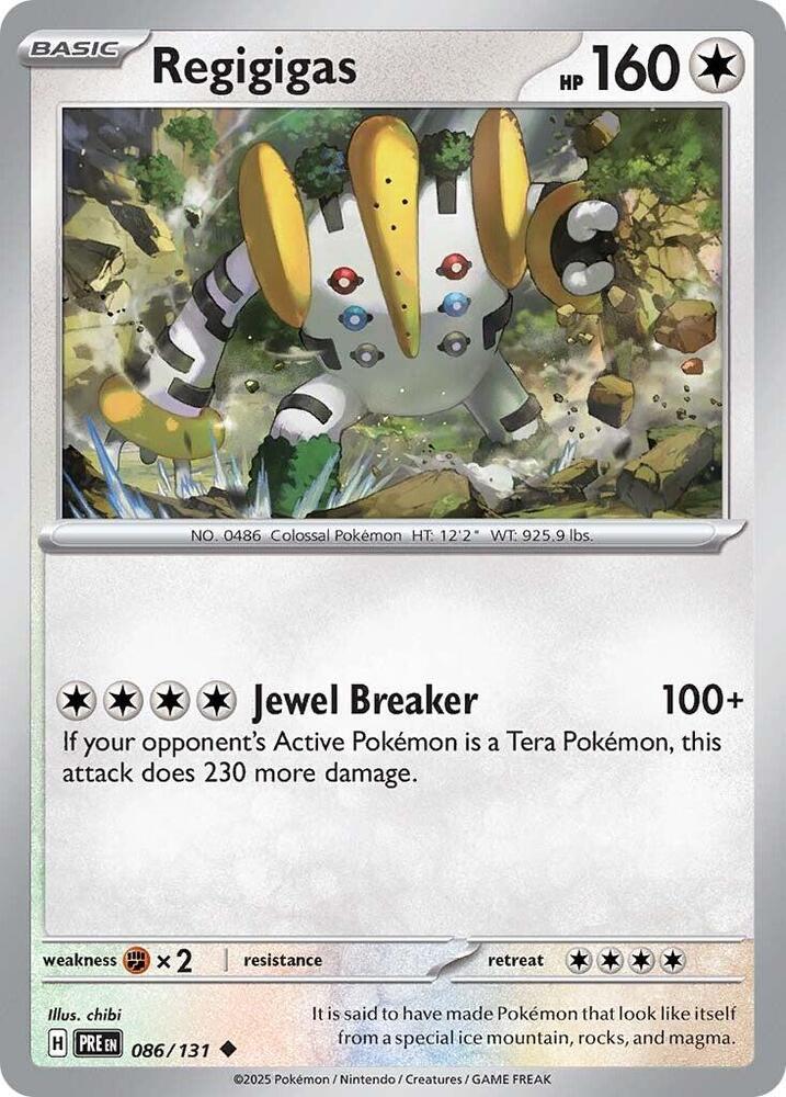 Regigigas 086/131 - Uncommon -Kantocards