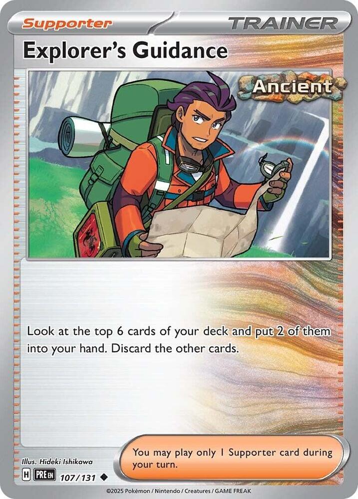 Explorer's Guidance 107/131 - Uncommon - Reverse Holo-Kantocards