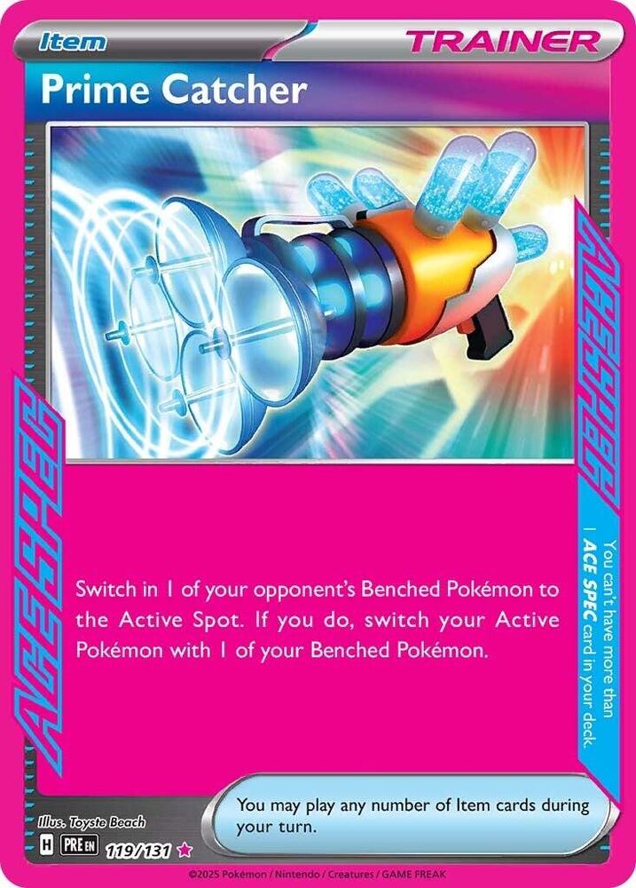 Prime Catcher 119/131 - ACE SPEC Rare -Kantocards