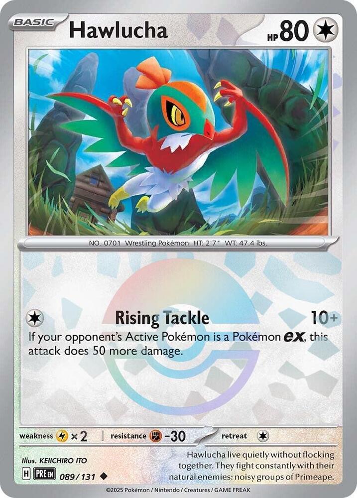 Hawlucha 089/131 - Uncommon - Holo (Poke Ball Pattern)-Kantocards
