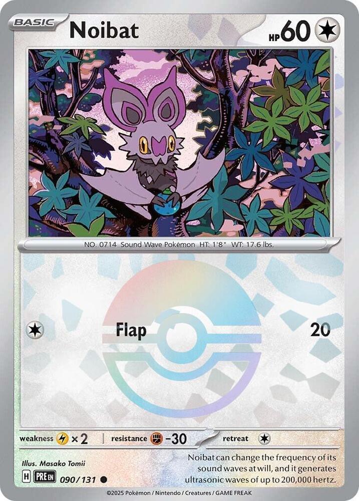 Noibat 090/131 - Common - Holo (Poke Ball Pattern)-Kantocards