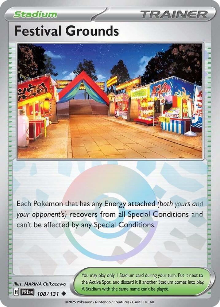 Festival Grounds 108/131 - Uncommon - Holo (Poke Ball Pattern)-Kantocards