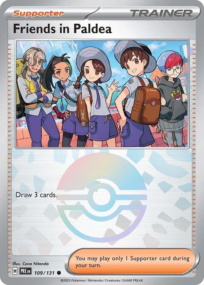 Friends in Paldea 109/131 - Common - Holo (Poke Ball Pattern)-Kantocards