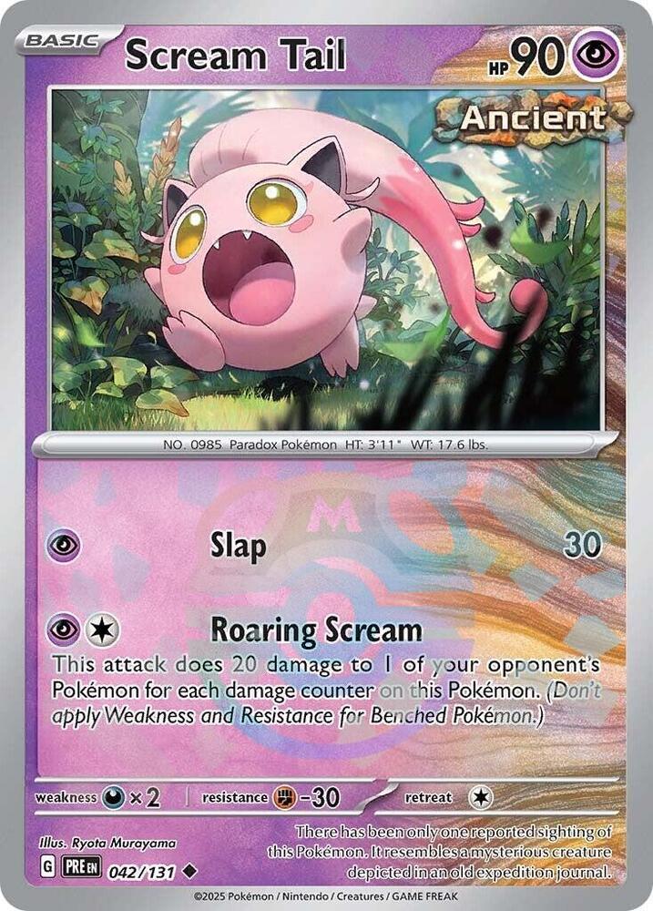 Scream Tail 042/131 - Uncommon - Holo (Master Ball Pattern)-Kantocards