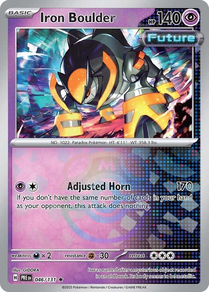 Iron Boulder 046/131 - Rare - Holo (Master Ball Pattern)-Kantocards