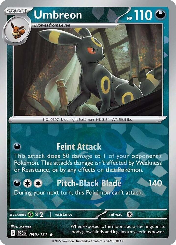 Umbreon 059/131 - Rare - Holo (Master Ball Pattern)-Kantocards