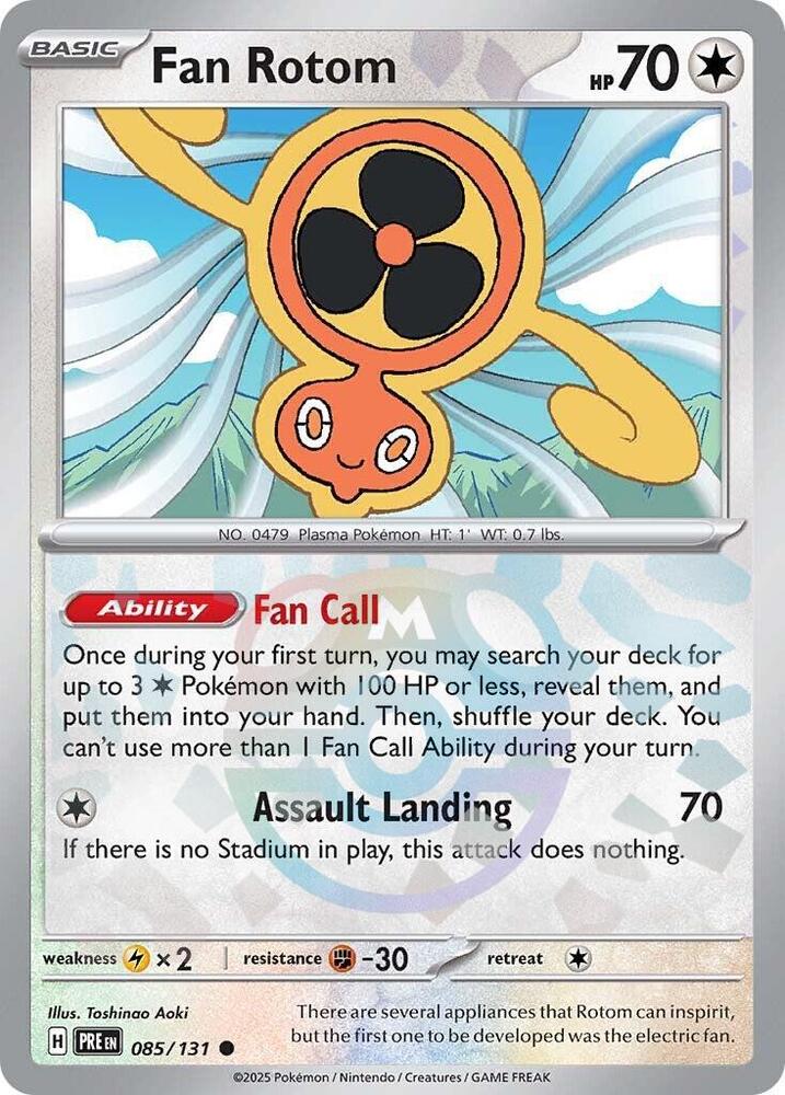 Fan Rotom 085/131 - Common - Holo (Master Ball Pattern)-Kantocards