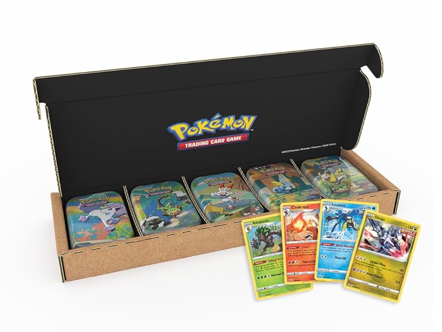 Galar Pals Mini Tins 5 Pack Bundle (10 sobres Fusion Strike)-Kantocards