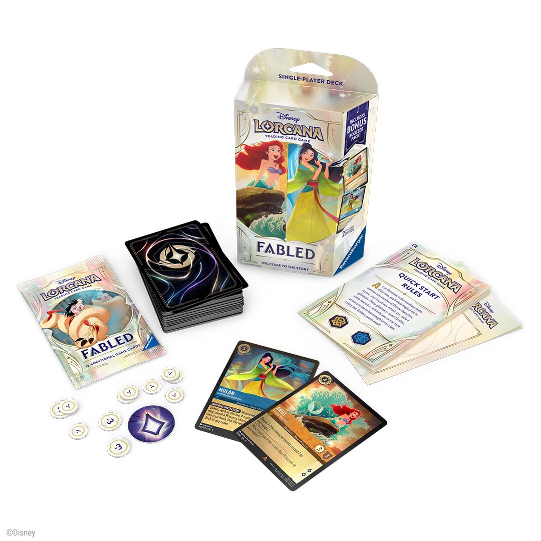 Lorcana: Fabled - Single-Player Deck - (Ariel & Mulan) PREVENTA-Kantocards